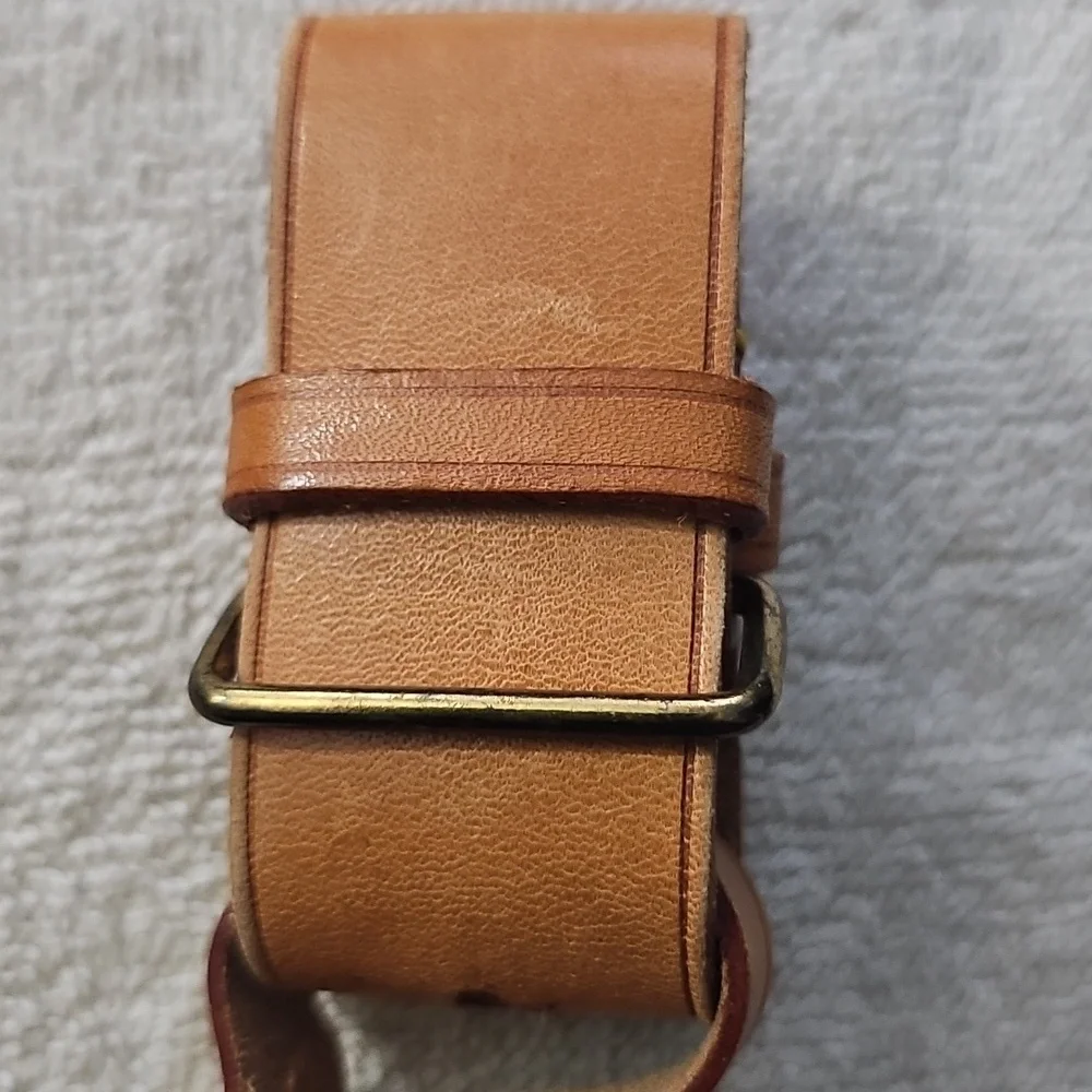 Louis Vuitton - Vachetta Luggage Tag & Poignet - Tan Leather Accessory